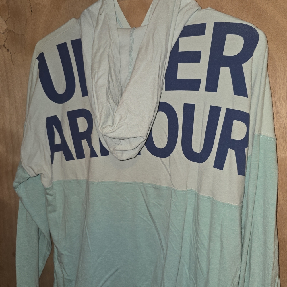 Under Armour Blue Teal and Cream Teal Hoodie